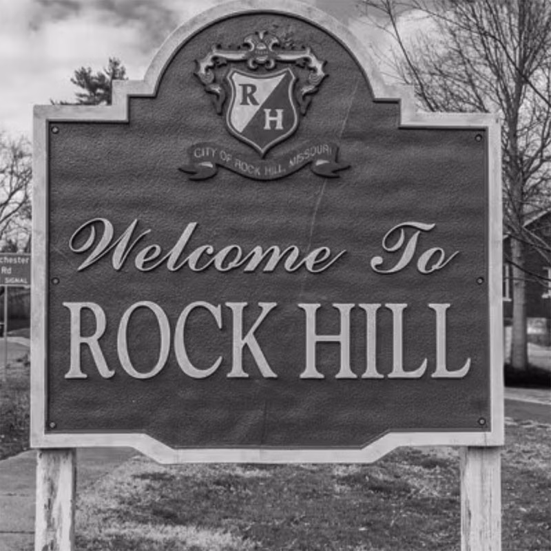 Entrance Sign to Rock Hill Dispensary Missouri Service Area